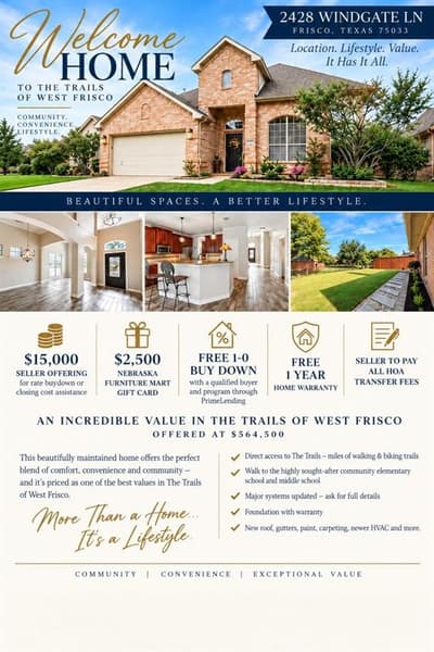 2428 Windgate Lane, Frisco TX 75033