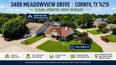 3408 Meadowview Drive, Corinth TX 76210