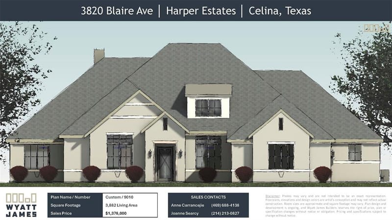 3820 Blaire Avenue, Celina TX 75009