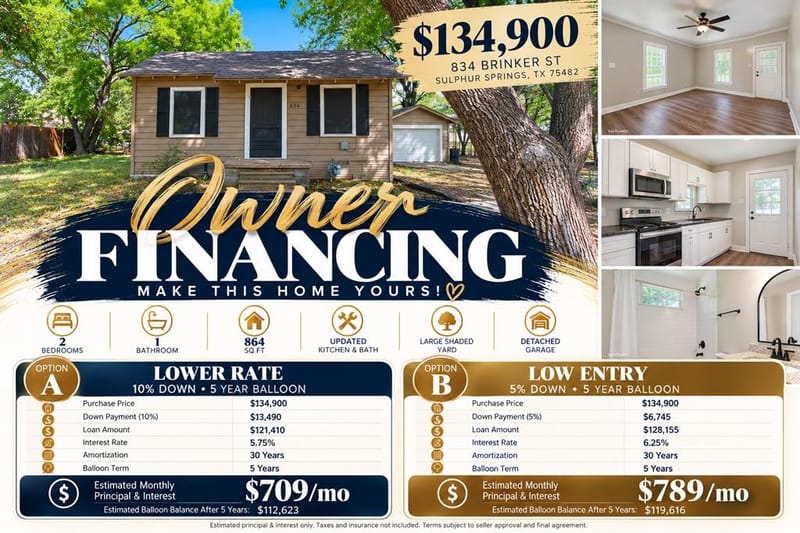 834 Brinker Street, Sulphur Springs TX 75482