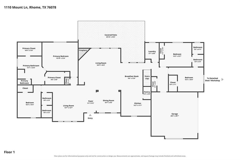 1110 Mount Lane, Rhome TX 76078 - Photo 38